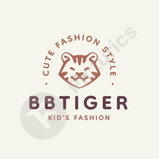 Modern clothing brand logo template. Perfect for fashion labels, apparel branding, and stylish creative design projects.