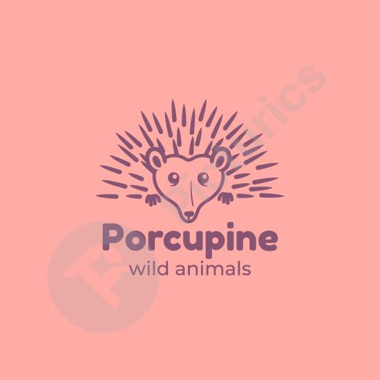 Cute hedgehog mascot logo template. Perfect for branding, kids’ projects, sports teams, and creative animal-themed designs.