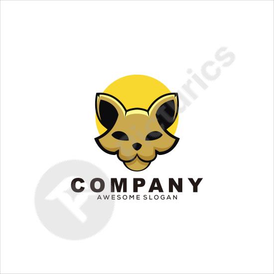 Modern gradient cat logo vector. Perfect for branding, creative projects, pet businesses, and sleek animal-themed designs.