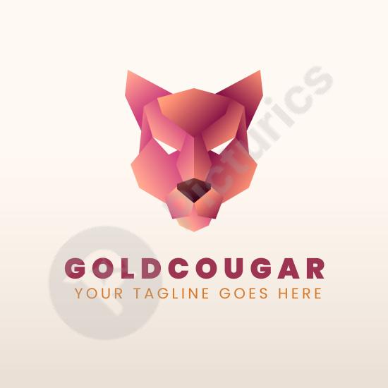 Puma brand logo template, version 2. Perfect for sports branding, modern logos, and creative animal-themed design projects.