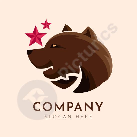 Creative California bear logo design with a bold and modern style, ideal for branding, outdoor, or apparel projects.