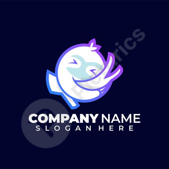 Minimalist line art logo of a sleeping loris on a branch, perfect for wildlife brands, eco projects, or creative designs.