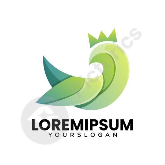 Vibrant abstract bird logo with colorful design, perfect for modern branding, creative projects, or digital identity concepts.