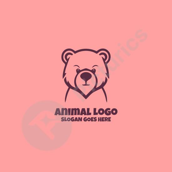 Adorable teddy bear mascot logo with a soft and friendly design, perfect for kids’ brands, toys, or playful creative projects.
