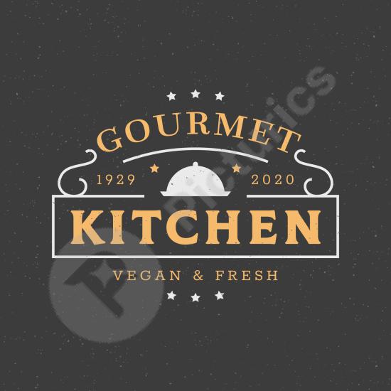 Modern and creative restaurant logo template. Ideal for cafes, chefs, or food brands seeking a stylish and professional brand identity.