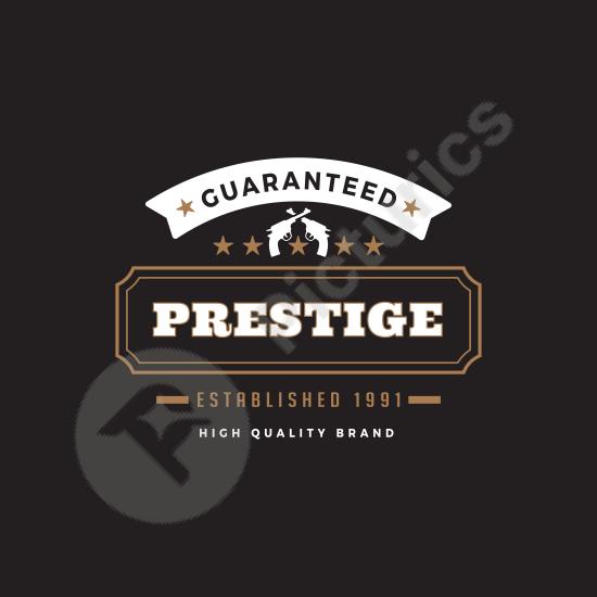 Retro vintage label badge icon. Ideal for classic branding, product packaging, or logo design with an old-fashioned aesthetic.