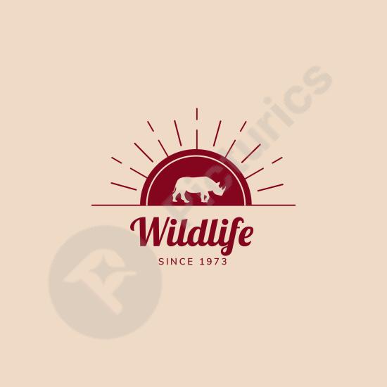 Vintage linear animal logo design with minimalist style. Perfect for wildlife brands, outdoor companies, or elegant branding projects.
