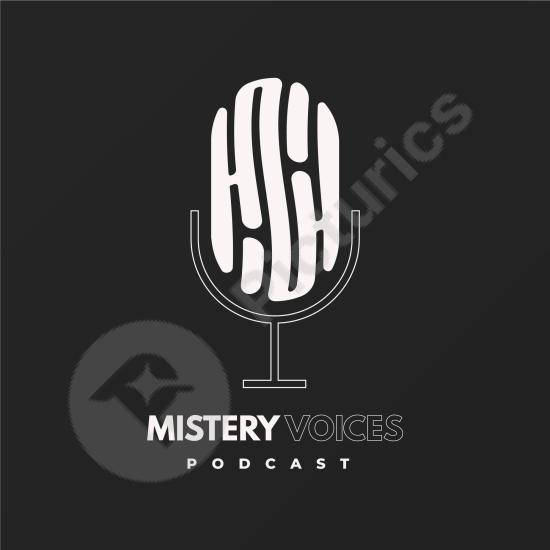 Detailed podcast logo design featuring a stylish microphone icon. Ideal for audio shows, radio branding, and digital media projects.