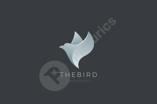 Elegant abstract flying bird logo ideal for fashion, cosmetics, spa brands, and modern branding projects. Clean, stylish, and versatile design.