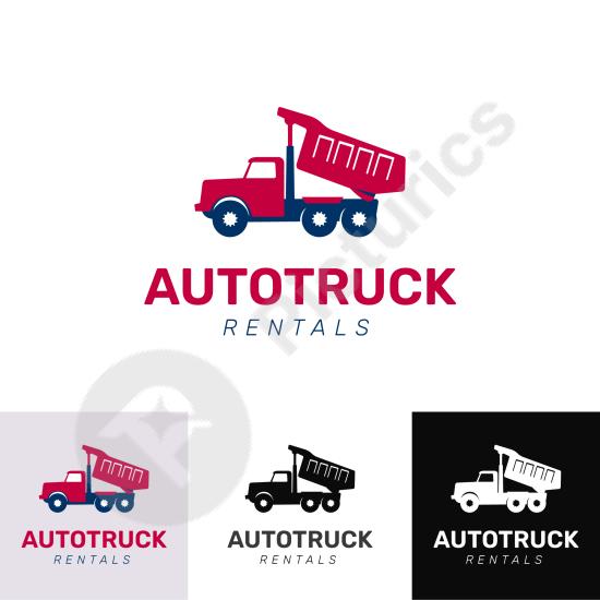 Hand-drawn truck logo with sketch-style lines, ideal for transport services, delivery brands, automotive businesses, and creative identity designs.