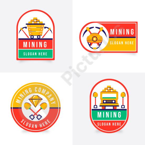 Hand-drawn mining logo featuring sketch-style tools and rustic details, perfect for industrial branding, retro identity designs, and craft-style proje...