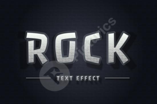 Realistic concrete text effect with a strong stone texture, ideal for bold titles, graphic design projects, and impactful typography styles.