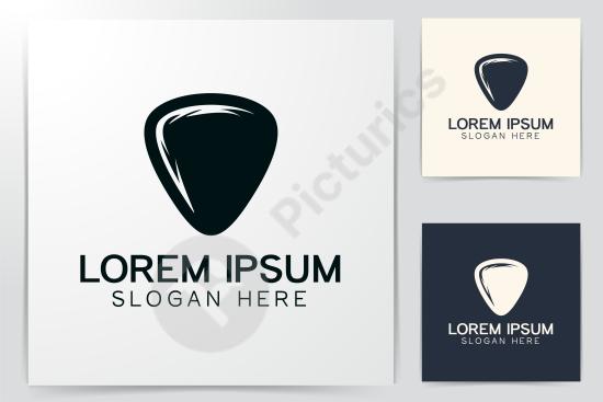 Guitar Pick Music Logo