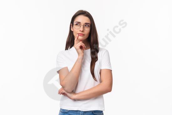 Portrait of a creative young woman with an authentic and artistic vibe. Perfect for concepts like creativity, ideas, art, lifestyle and stock visual p...