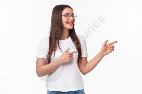 Portrait of a cheerful young female student smiling with positive energy, ideal for education, lifestyle, and marketing visuals.